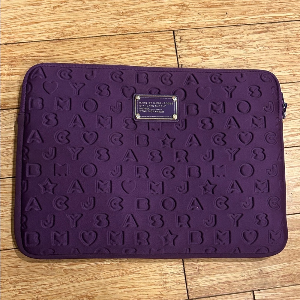 Marc by Marc Jacobs Embossed Purple Tablet Sleeve